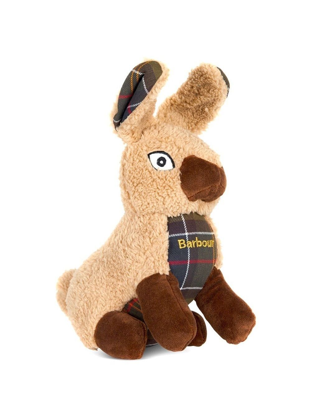 Barbour Dog Toy Rabbit Plaid Stuffed Logo Squeaker Dog Toy 🐾Best Friend - Picture 2 of 10